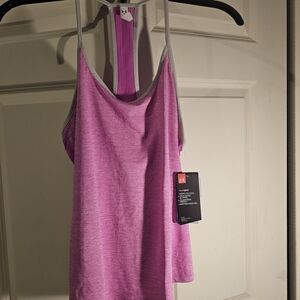 LG Pink Heathered Racerback Camisole Tank